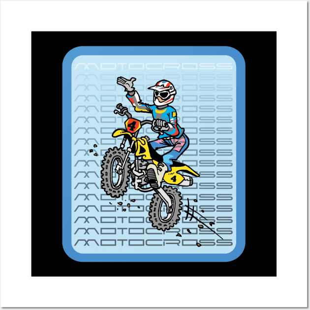 The Art of Motocross Wall Art by Vick Debergh